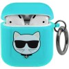 Чехол CG Mobile Karl Lagerfeld для AirPods 1&2 KLA2UCHFL (голубой)