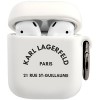 Чехол CG Mobile Karl Lagerfeld для AirPods 1&2 KLACA2SILRSGWH (белый)