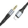 Кабель Hoco UPA22 Lightning - 3.5 Jack (1 м, черный)